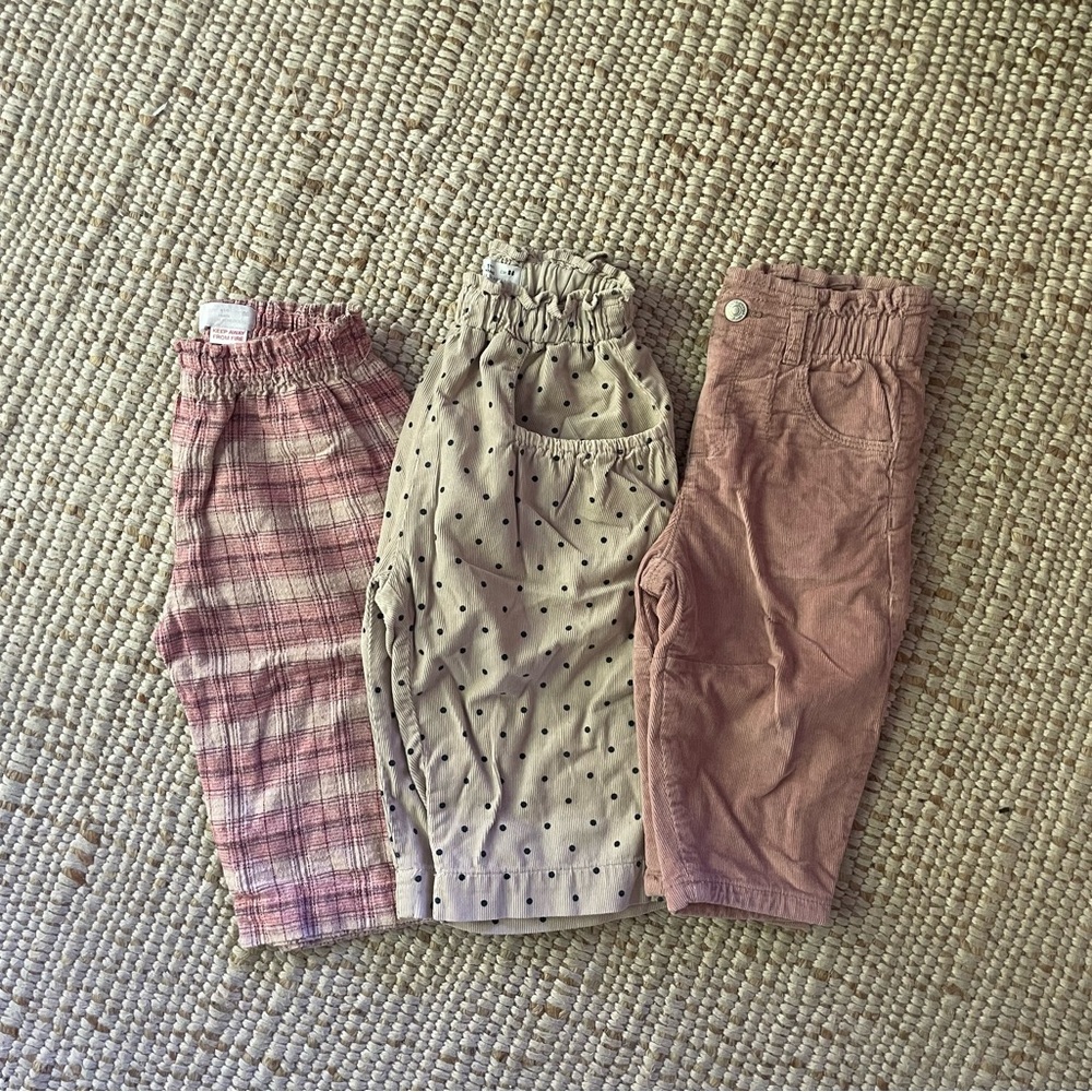 Zara Kids Casual Bottoms - Plaid, Polka Dot, Solid